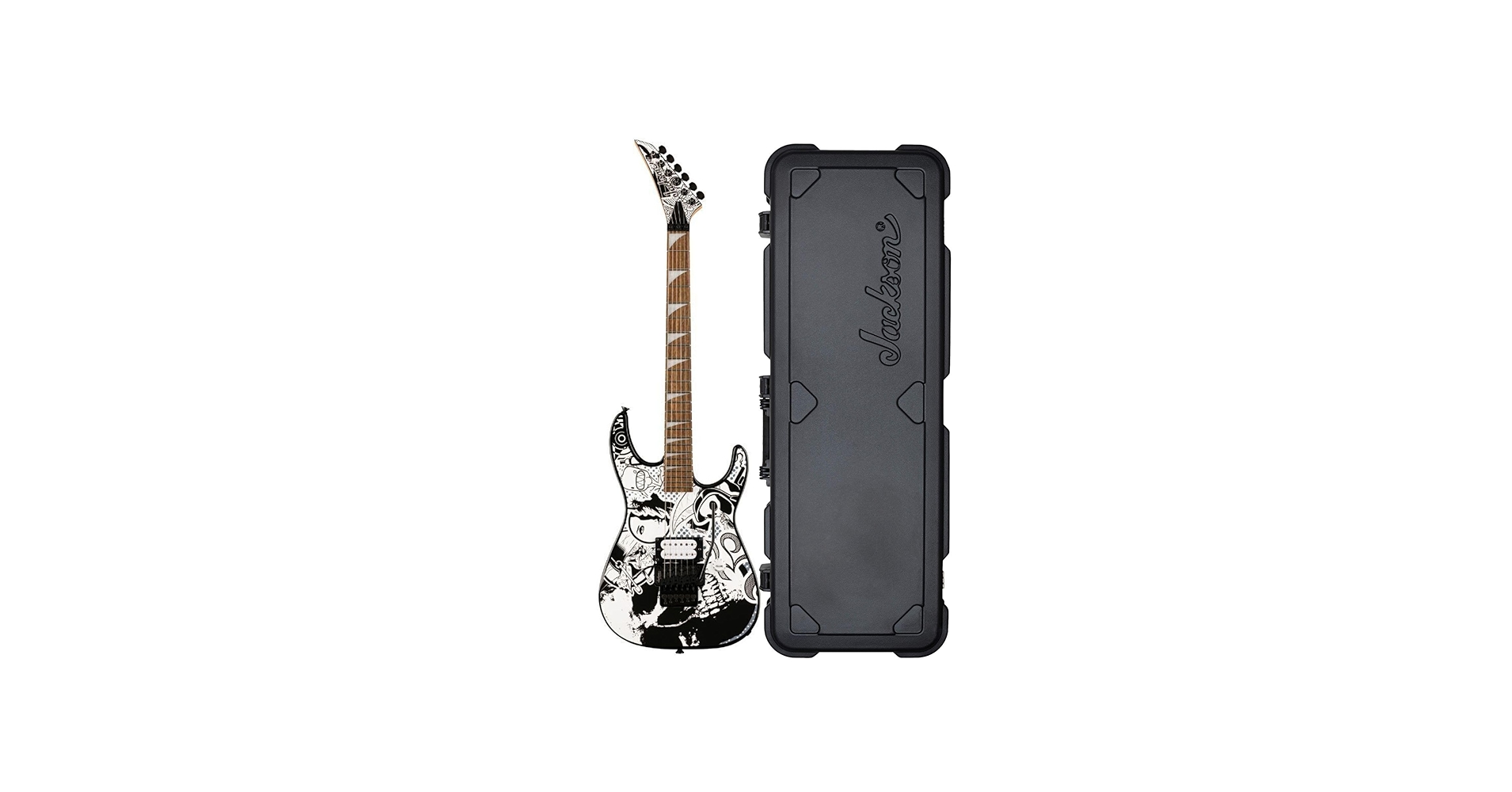 Jackson Dinky エレキギター ブラック ギターケース付き Amazon | Jackson Dinky Arch Top JS22-7 SBK エレキギター